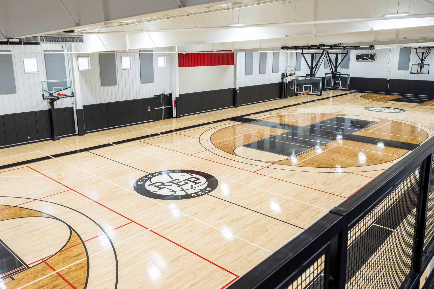 REP Fieldhouse basketball court