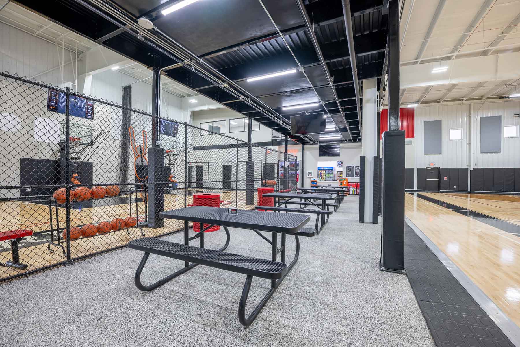 concessions and lower seating area